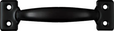 Door/Drawer Cabinet Pull, Satin Black, 6-1/2 In.