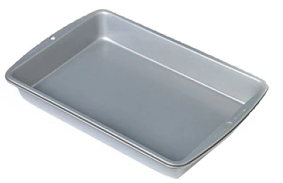 Silver Non-Stick Bakeware Oblong Pan, 13 x 9 x 2 In.