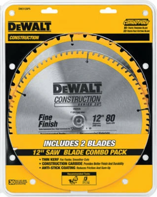 Series 20 Construction Circular Saw Blade Combo Pack, 12 In.