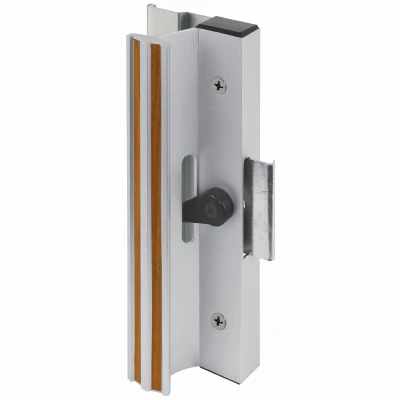Sliding Patio Door Handle, Clamp Type, Extruded Aluminum, Mill Finish
