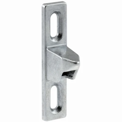 Sliding Patio Door Keeper, Chrome Plated Diecast, with Projection