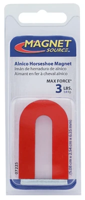 Alnico Horseshoe Magnet with Keeper , 3 Lb. Pull