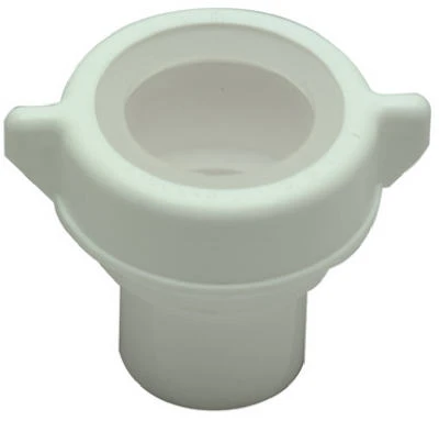 White Plastic Drain Reducing Adapter for Plumbing Connections