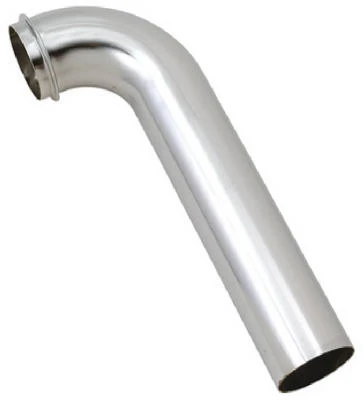Kitchen Drain Wall Tube, Chrome-Plated Brass, 1.5-Inch Outer Diameter by 7-Inch Length