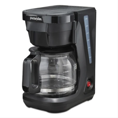 12-Cup Coffeemaker with Brew Strength Selector, Black