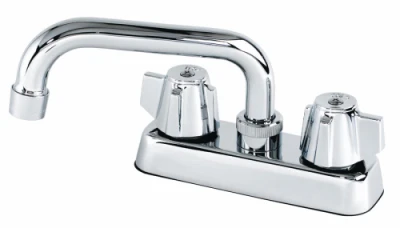 Laundry Faucet Chrome Finish 4 Inch Centerset Single Handle