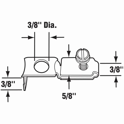 Bi-Fold Top or Bottom Pivot Bracket for Slimfold Doors