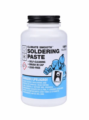 Hercules Climate Smooth Soldering Paste, Half Pound Container