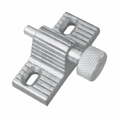Jumbo Sliding Glass Patio Door Lock With Aluminum Finish - Model 1599