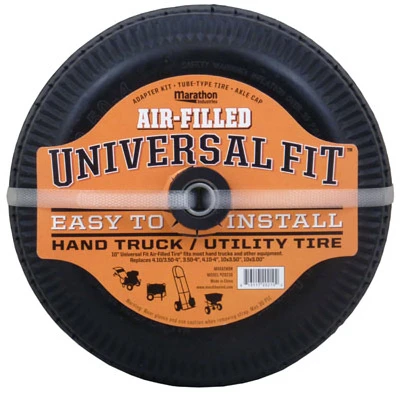 Universal Hand Truck Tire, Air Filled, 4.10/3.50 - 4 In.