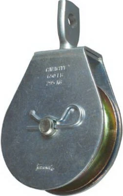 Swivel Eye Steel Pulley, Zinc Finish, 3 In.