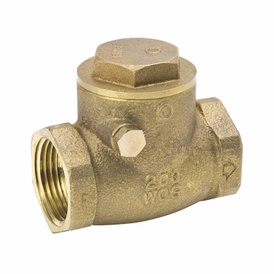 Threaded Swing Check Valve, Lead-Free Brass, 150 PSI, 1-1/4 In.