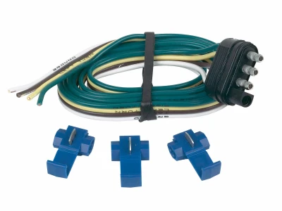 Trailer End Connector, 4-Wire Flat, 48 In.