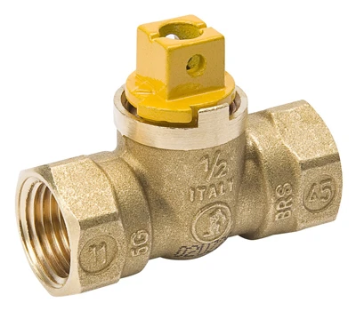 Gas Ball Valve, 1/4 Turn, Forged Brass, 3/4-In.