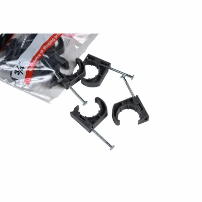 Pipe Hanger Half Clamps, Plastic, 3/4 In., 12-Pk.