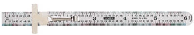 Flex Precision Stainless Steel Rule. 6 In.