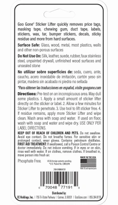 Sticker Lifter Adhesive Remover, 2 Ounce Bottle