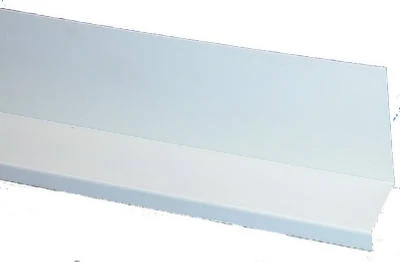 Deck Ledger Flashing, Plastic, 8 Ft.