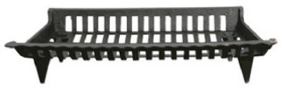 Cast Iron Fireplace Grate, Black, 30 In.