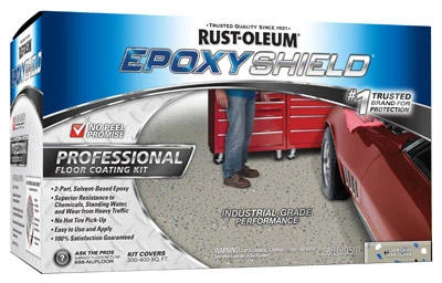 EpoxyShield Professional Floor Coating Paint Kit, Silver Gray, 2-Gallon