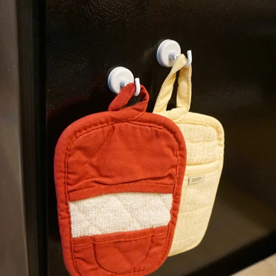 White Magnetic Hooks, 14 Lb. Pull, 2-Pk.