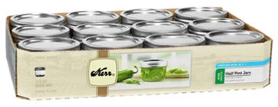 Wide-Mouth Mason Canning Jars with Lids, 8 oz., 12-Pk