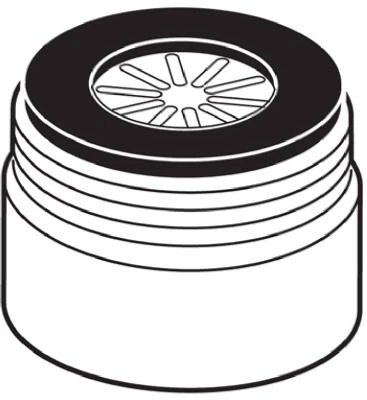 Faucet Aerator, Chrome, 15/16 In. x 27 Male Thread