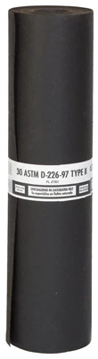 Asphalt Roofing Felt Type Ii, Astm D-226 Gold Lined, 30 Lb, 36" X 72' Roll
