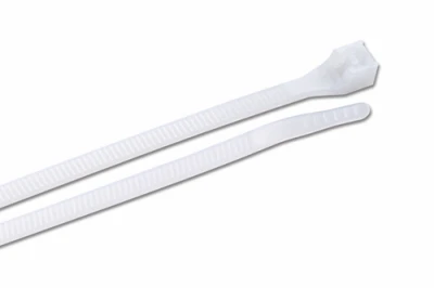 Self-locking Nylon Cable Tie Assortment, 500-piece, Natural Color