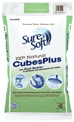 Water Conditioning Salt Cubes 40 Pounds Fights Rust and Corrosion for Water Softeners
