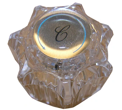 DELTA Twin Lavatory/Kitchen Faucet Handle, Clear