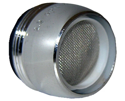 Aerator, Chrome-Plated Brass, 13/16 x 27 In. Male Thread