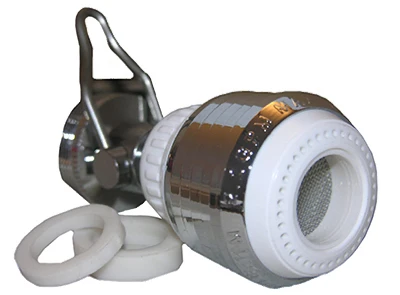 Swivel Spray Aerator With Shut Off, 2.2-GPM,  Dual Thread