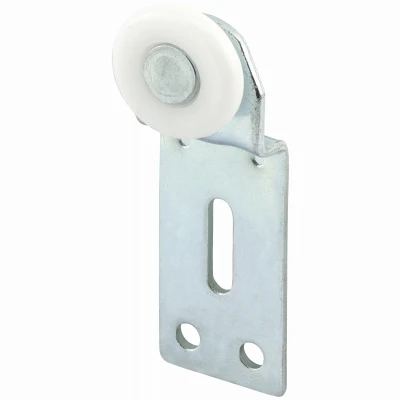Wardrobe Door Front Roller Assembly, Convex Nylon Roller, 1 In., 2-Pk.