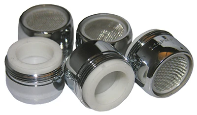Dual-Thread Brass Aerator, Chrome-Plated, 15/16 In., 5-Pk.