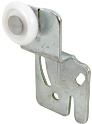 Closet Door Roller, 1/2 In. Offset, 7/8 In. Nylon Wheel, 2-Pk.
