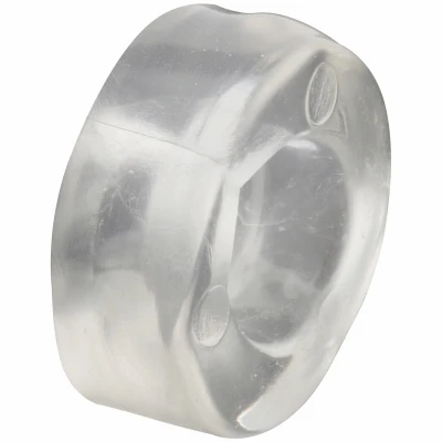 Shower/Tub Enclosure Anti-Slam Bumpers, Clear Vinyl, Self Adhesive, 3/4 In., 4-Pk.