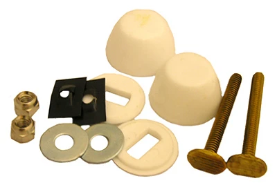 Toilet Closet Bolt Set, Code Brass, .25 x 2.25 In.