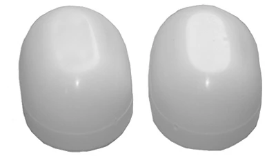 Toilet Bolt Cap, Oval, White Plastic