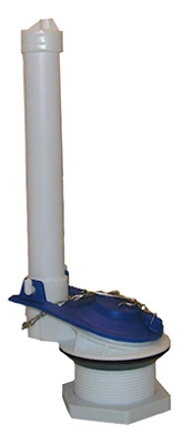 Tank Flush Valve with Flapper & Chain, Plastic, 2 In.
