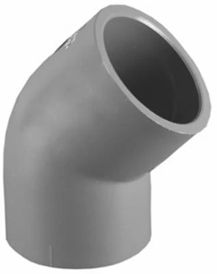 Schedule 80 PVC Slip x Slip 45-Degree Elbow, 2 In.