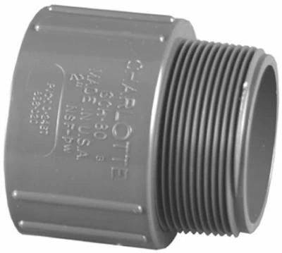 Schedule 80 PVC Adapter, Male, 2 In.