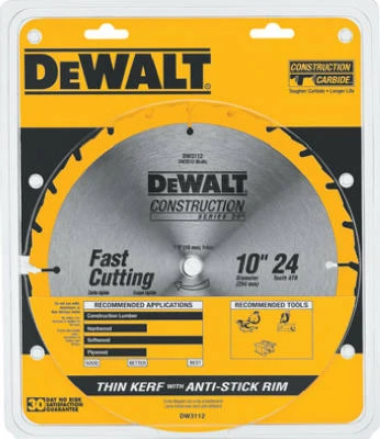 Table Saw Blade, 24-Tooth x 10 In.