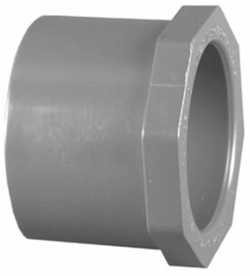 Schedule 80 PVC Spigot x Slip Reducer Bushing (Flush Style), 3/4 x 1/2 In.