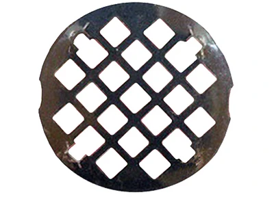 Shower Drain Grate, 3-1/4 In. Snap In Style, Chrome Plated