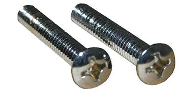 LARSEN Screws For Trip Lever Plates Or Waste/Overflow Plates, Chrome Plated
