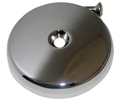LARSEN Bathtub Overflow Plate, Chrome Plated