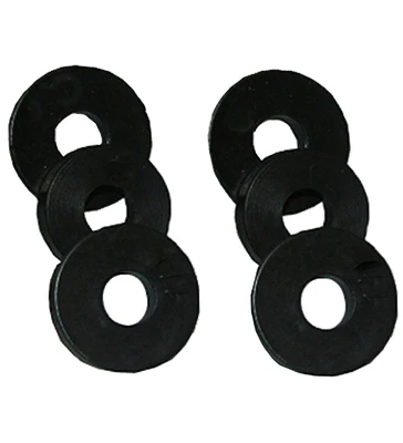 LARSEN Faucet Washer, 00 Flat Neoprene, 6-Pk.