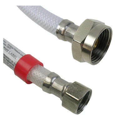 Flexible Poly Toilet Connector, 1/2 Compression X 7/8 Ballcock X 12-inch