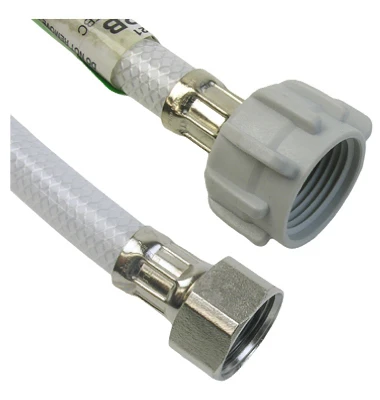 Poly Toilet Connector, Flexible, 1/2 IP x 7/8 Ballcock x 12 In.